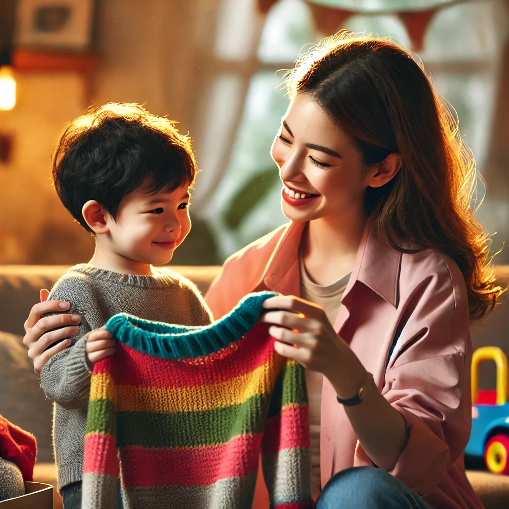 Let's put on your sweater