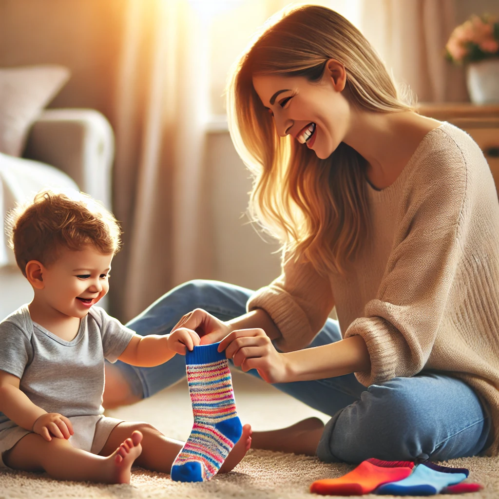 Let’s put on socks