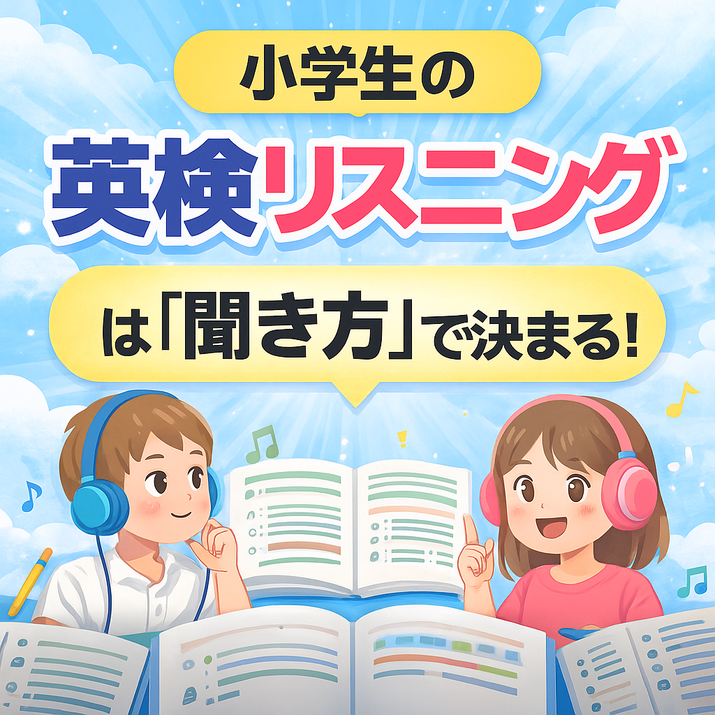 小学生の英語リスニングが伸びない理由