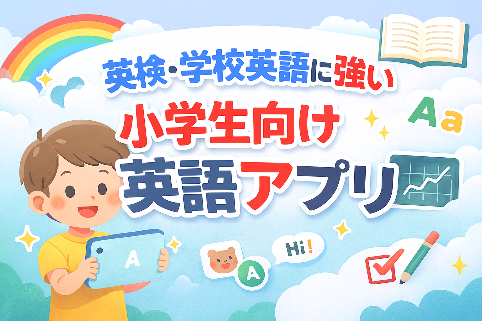 英検や学校英語に強い小学生向け英語アプリ