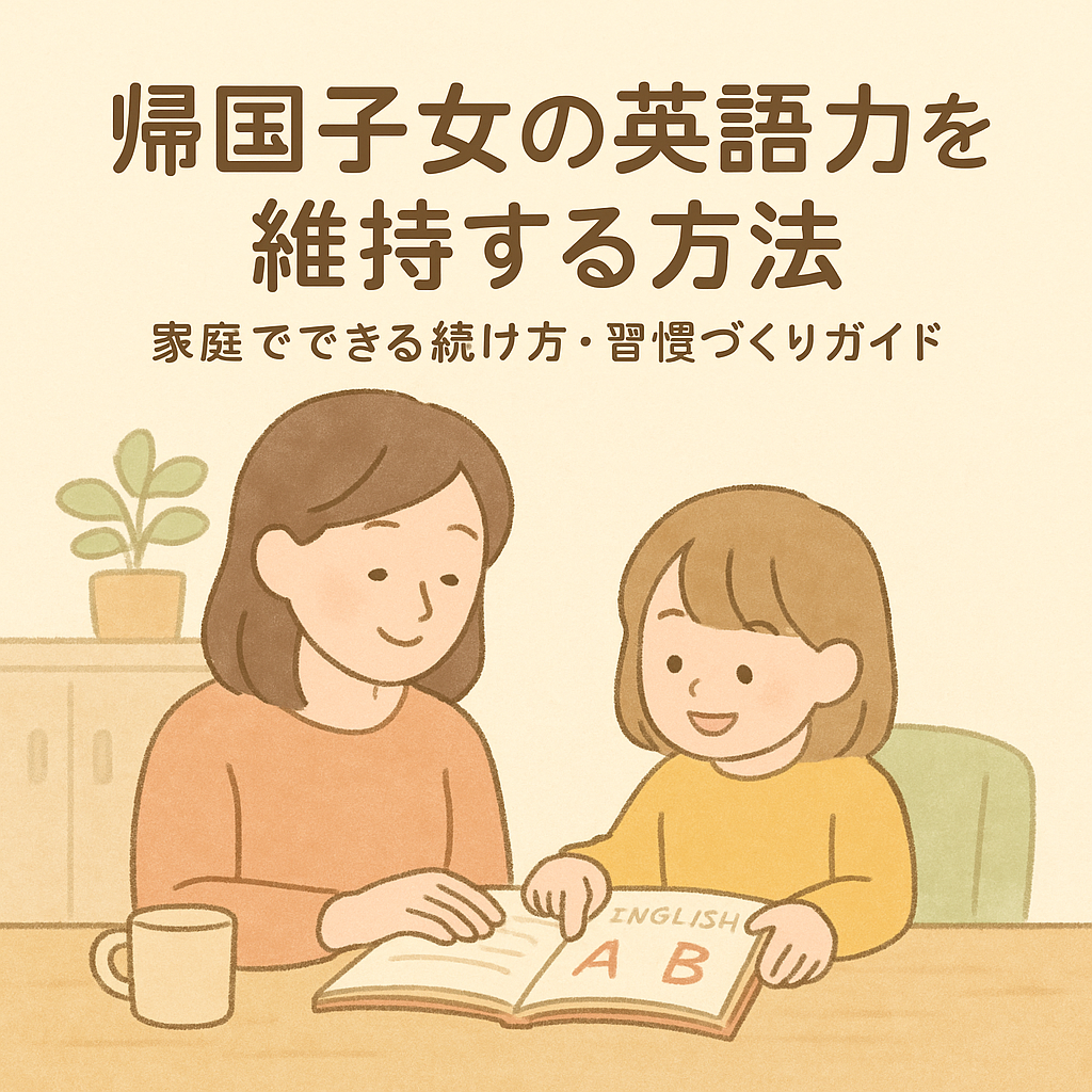 帰国子女が帰国後に英語力を維持する方法