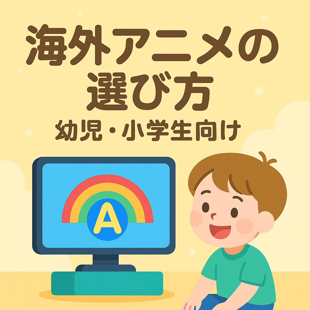 海外アニメの選び方｜幼児・小学生向けおすすめと安全な視聴法