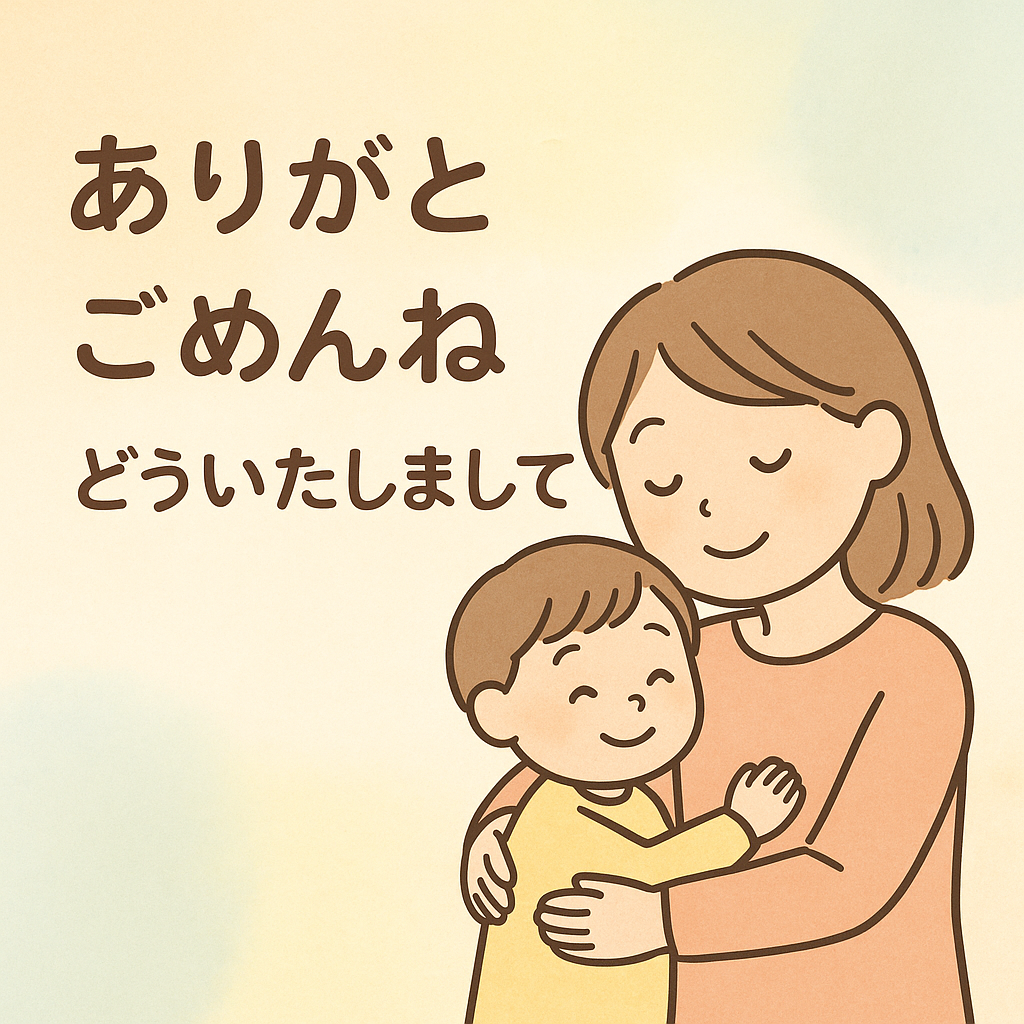 ありがとう・ごめんね・どういたしましての英語｜親子で育つ思いやりフレーズ集