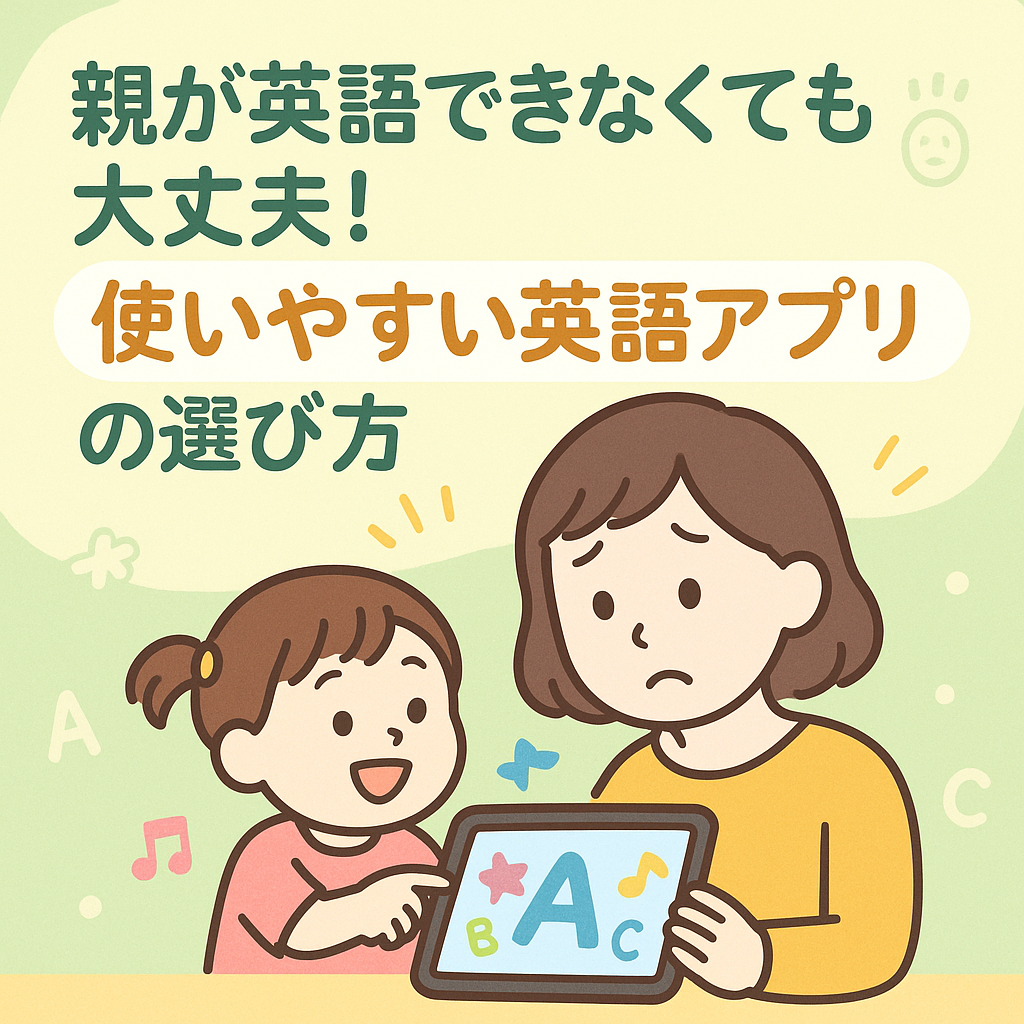 親が英語できなくても大丈夫！使いやすい英語アプリの選び方
